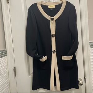 St. John Jeans Wool knit cardigan size 8